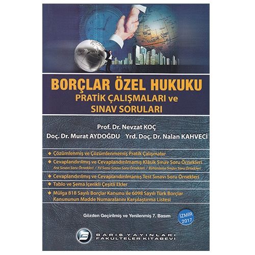 Borçlar Özel Hukuku Pratik Çalışmaları ve Sınav Soruları - Murat Aydoğdu, Nevzat Koç