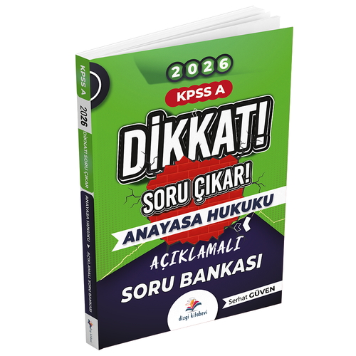 KPSS A Dikkat Soru Çıkar Anayasa Hukuku Açıklamalı Soru Bankası Dizgi Kitap Yayınları 2026