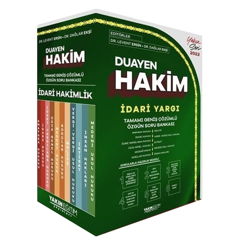 DUAYEN Hakim İdari Yargı Hakimlik Soru Bankası Seti Yakın Eğitim Yayınları 2022