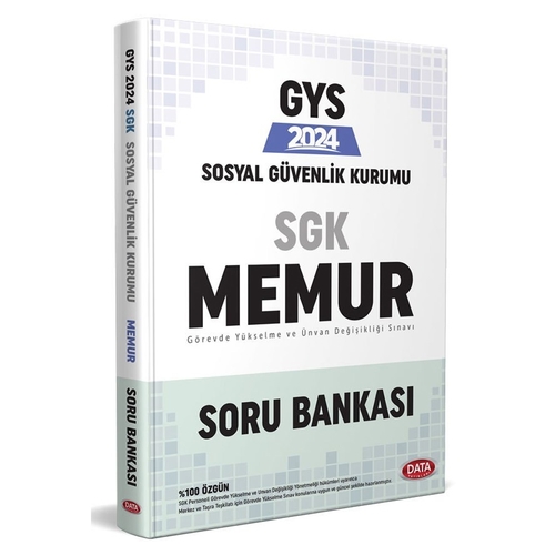 GYS Sosyal Güvenlik Kurumu SGK Memur Soru Bankası Data Yayınları 2024