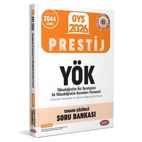 GYS YÖK Üst Kuruluşları ile YÖK Personeli Prestij Tamamı Çözümlü Soru Bankası Data Yayınları 2026