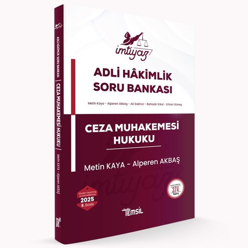 İmtiyaz Adli Hakimlik Ceza Muhakemesi Hukuku Soru Bankası Temsil Kitap Yayınları 2025