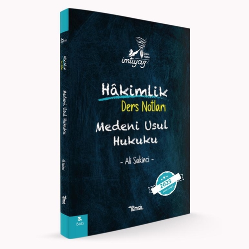 İmtiyaz Hakimlik Ders Notları Medeni Usul Hukuku Temsil Kitap Yayınları 2025