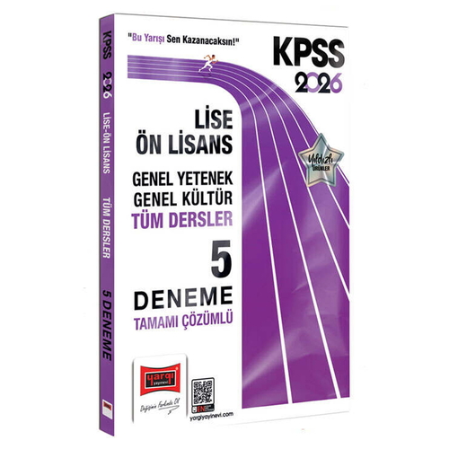 KPSS GK-GY Lise Ön Lisans Tüm Dersler Tamamı Çözümlü 5 Deneme Yargı Yayınları 2026
