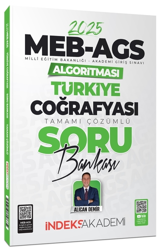 MEB AGS Algoritması Türkiye Coğrafyası Soru Bankası İndeks Akademi Yayınları 2025