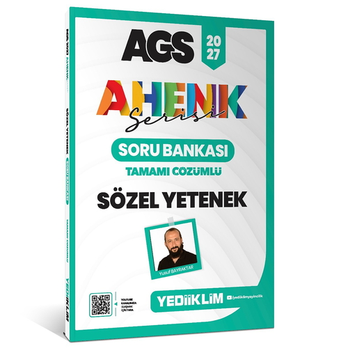 MEB AGS Sözel Yetenek Ahenk Serisi Soru Bankası Yediiklim Yayınları 2027