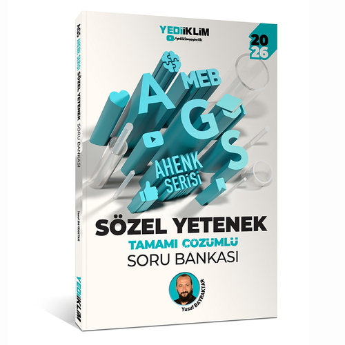 MEB AGS Sözel Yetenek Ahenk Serisi Soru Bankası Yediiklim Yayınları 2026