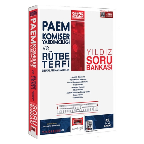 PAEM Komiser Yardımcılığı ve Rütbe Terfi Sınavlarına Hazırlık Yıldız Soru Bankası Yargı Yayınları 2025