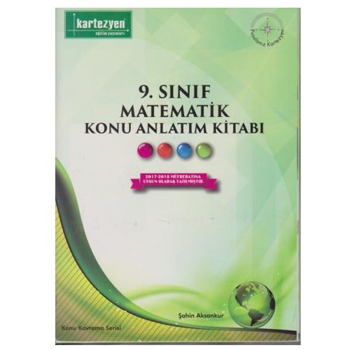 9. Sınıf Matematik Konu Anlatım Kitabı Set Kartezyen Yayınları