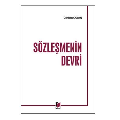 Sözleşmenin Devri - Gökhan Çayan