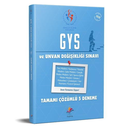 Gençlik ve Spor Bakanlığı GYS ve Unvan Değişikliği 5 Deneme Dizgi Kitap Yayınları 2020