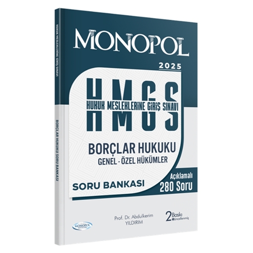 HMGS Borçlar Hukuku Soru Bankası Monopol Yayınları 2025