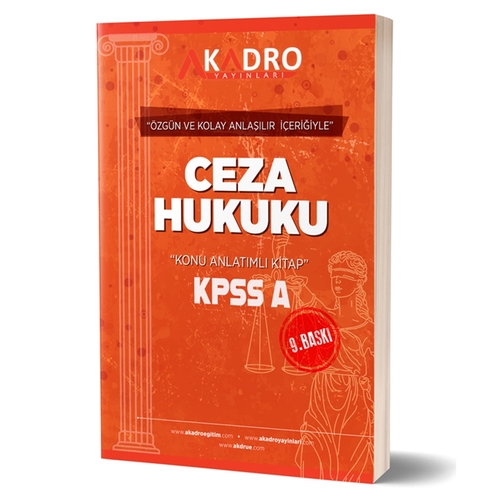 KPSS A Grubu Ceza Hukuku Konu Anlatımlı A Kadro Yayınları 2024