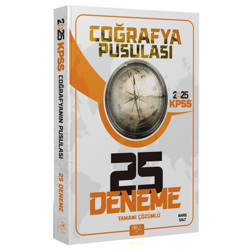 KPSS Coğrafya Pusulası 25 Deneme Tamamı Çözümlü CBA Yayınları 2025