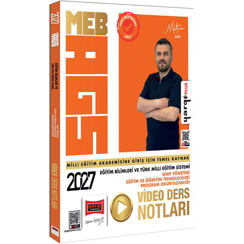 MEB-AGS Eğitim Bilimleri ve Türk Milli Eğitim Sistemi Sınıf Yönetimi Video Ders Notları Yargı Yayınları 2027