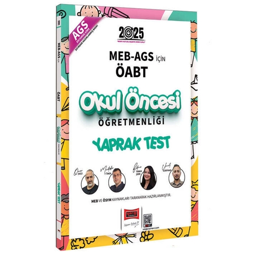 MEB AGS İçin ÖABT Okul Öncesi Öğretmenliği Yaprak Test Yargı Yayınları 2025