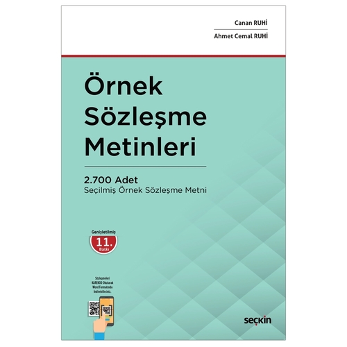 Örnek Sözleşme Metinleri - Ahmet Cemal Ruhi, Canan Ruhi