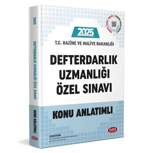 T.C. Hazine ve Maliye Bakanlığı Defterdarlık Uzmanlığı Özel Sınavı Konu Anlatımlı Data Yayınları 2025