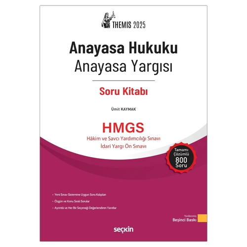 THEMIS Anayasa Hukuku Anayasa Yargısı Soru Kitabı - Ümit Kaymak 2025