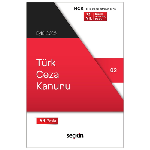 Türk Ceza Kanunu - Seçkin Yayınevi Kanun Metinleri Eylül 2025