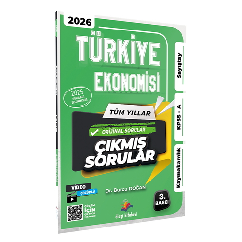Türkiye Ekonomisi Tüm Yıllar Çıkmış Soruları Dizgi Kitap Yayınları 2026