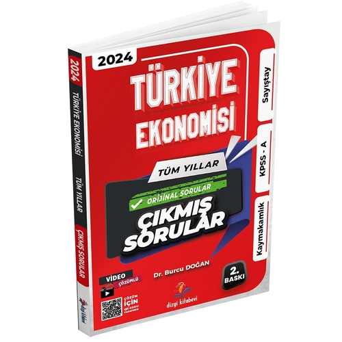 Türkiye Ekonomisi Tüm Yıllar Çıkmış Soruları Dizgi Kitap Yayınları 2024