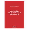  Kanundan ve Sözleşmeden Doğan Önalım Hakkı - Nagehan Kırkbeşoğlu