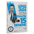 KPSS Matematik 15 Deneme Çözümlü İndeks Akademi Yayınları 2024