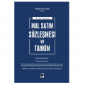 Mal Satım Sözleşmesi ve Tahkim - Memet Sinan Cebe