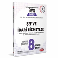  T.C. Aile ve Sosyal Hizmetler Bakanlığı GYS Şef ve İdari Hizmetler 8 Deneme Sınavı Data Yayınları 2025
