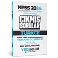 KPSS Ortaöğretim Önlisans Türkçe Konularına Göre Çıkmış Sorular Yediiklim Yayınları 2024