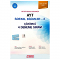  YKS AYT Sosyal Bilimler 2 Çözümlü 4 Deneme Sınavı Mavi Seri Esen Yayınları