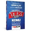  KPSS Eğitim Bilimleri Pratik Eğitim Serisi Tüm Dersler Tek Kitap Konu Anlatımı Yediiklim Yayınları 2025