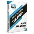  KPSS Lise ve Önlisans Tek Kitap Konu Anlatımlı Editör Yayınları 2024