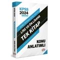 KPSS Lise ve Önlisans Tek Kitap Konu Anlatımlı Editör Yayınları 2024