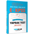  EKPSS Tüm Adaylar İçin Genel Yetenek Genel Kültür Yaprak Test Yediiklim Yayınları 2026