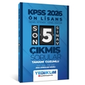  Ön Lisans Genel Yetenek Genel Kültür Son 5 Sınav Çıkmış Sorular Yediiklim Yayınları 2026