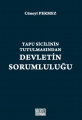  Tapu Sicilinin Tutulmasında Devletin Sorumluluğu - Cüneyt Pekmez
