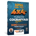  KPSS MEB AGS 4x4 Öğreten Türkiye Coğrafyası Soru Bankası Yediiklim Yayınları 2025
