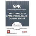 SPK Takas Saklama ve Operasyon İşlemleri Deneme Sınavı - Şenol Babuşcu, Adalet Hazar, M. Oğuz Köksal