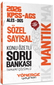  KPSS MEB AGS ALES DGS Sayısal Sözel Mantık Konu Özetli Soru Bankası Çözümlü Yönerge Yayınları 2026