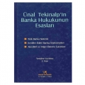 Ünal Tekinalp'in Banka Hukukunun Esasları - Ünal Tekinalp