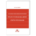 Finans Uyuşmazlıklarının Çözüm Yöntemleri - Murat Erdem
