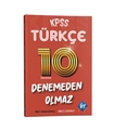 KPSS Türkçe Denemeden Olmaz 10 Deneme Video Çözümlü KR Akademi Yayınları 2024