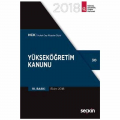  Yükseköğretim Kanunu - Seçkin Yayınevi Kanun Metinleri 2018