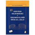 Avrupa İnsan Hakları Mahkemesi ve Yargılamada Kullandığı Yöntem, İlke ve Usuller - Yaşar Salihpaşaoğlu