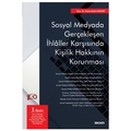 Sosyal Medyada Gerçekleşen İhlaller Karşısında Kişilik Hakkının Korunması - Sinan Sami Akkurt