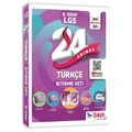 24 Adımda 8. Sınıf LGS Türkçe Bitirme Seti Sınav Yayınları