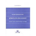 Maden Hukukunda Rödovans Sözleşmesi - Cemal Dursun