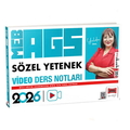  MEB AGS Öğretmen Adayları İçin Sözel Yetenek Video Ders Notları Yargı Yayınları 2026